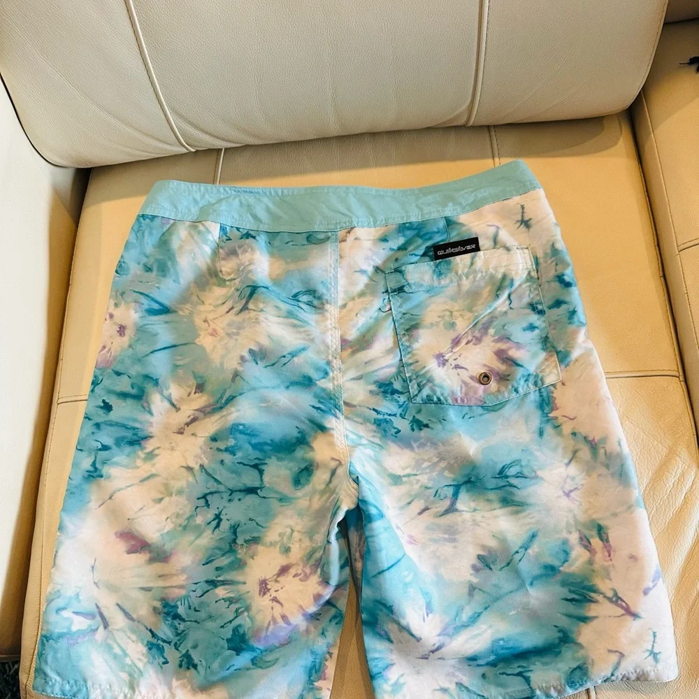 Quiksilver Tie-Dye Swim Beach Board Shorts
